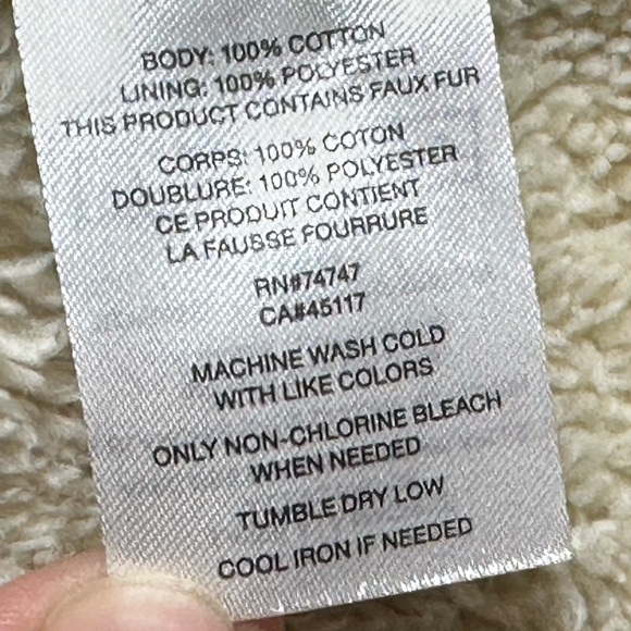 Natural Reflections Bass Pro Shops Corduroy Faux Fur Lined Jacket Brown GUC Larg - Picture 10 of 10